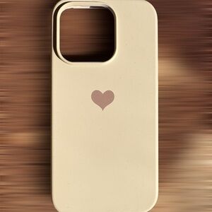 Cream Heart Phone Case